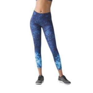 Lululemon Speed Winder Under Tights Deep Sea Size 4